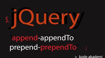 fungsi jQuery: append, prependTo, appendTo, prepend