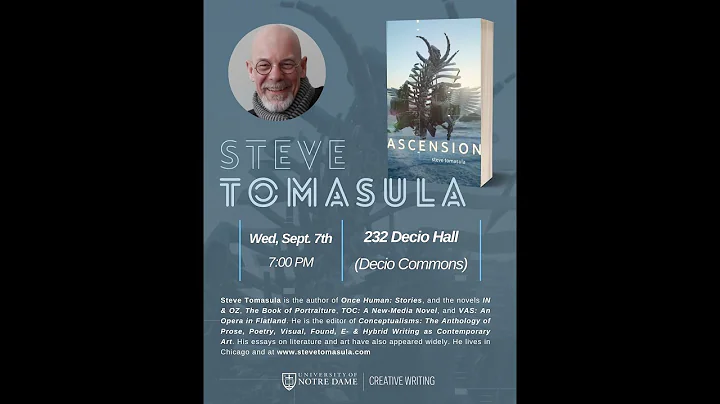 Creative Writing Series ft. Steve Tomasula