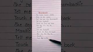 Boombastic(Mr.Lover Lover)🤎~Shaggy Lyrics #shorts #lyrics #viral #boombastic #shaggy #Luckybabemeghu Resimi
