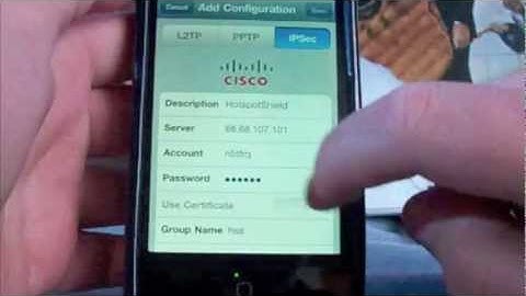 How to Setup VPN Network on iPhone/iPod touch