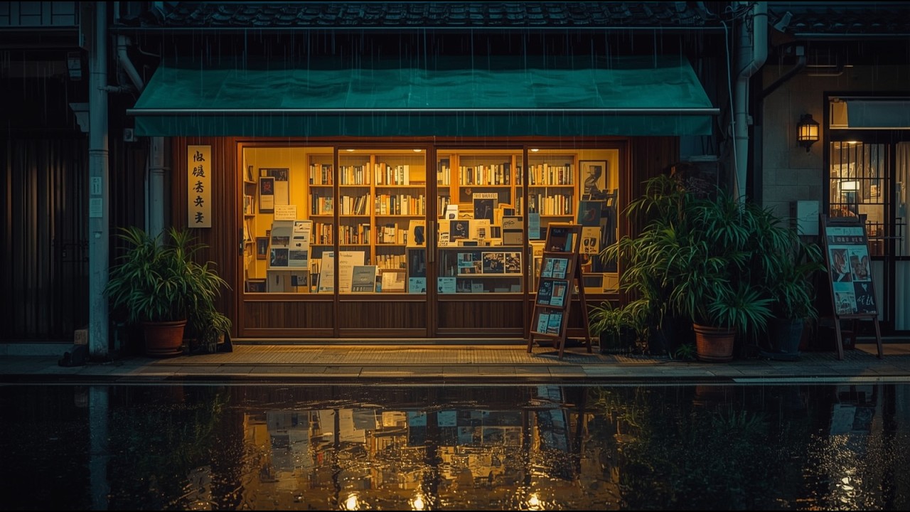 Night Street Rain Lofi 🌙 Peaceful Urban Ambience for Sleeping