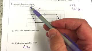 Maths GCSE Foundation Paper 2 Q7-8 algebra and shape