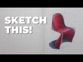 How to sketch the iconic verner panton chair