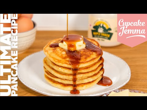 How to Make Super Fluffy American Style Pancakes!  Cupcake Jemma