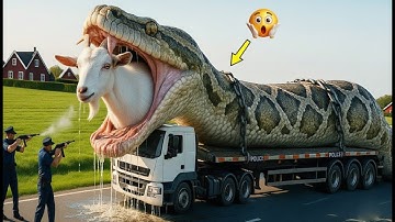 Brave Heroes Saves  Goats from  80-foot Giant Python