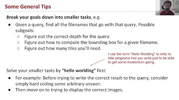 Bearmaps 2019   Video 3c, Programming Tips