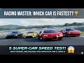 Racing Master Ka FASTEST Car Kaun Hai? 🤯 Speed Test of 5 Supercars! (Bugatti vs F8)
