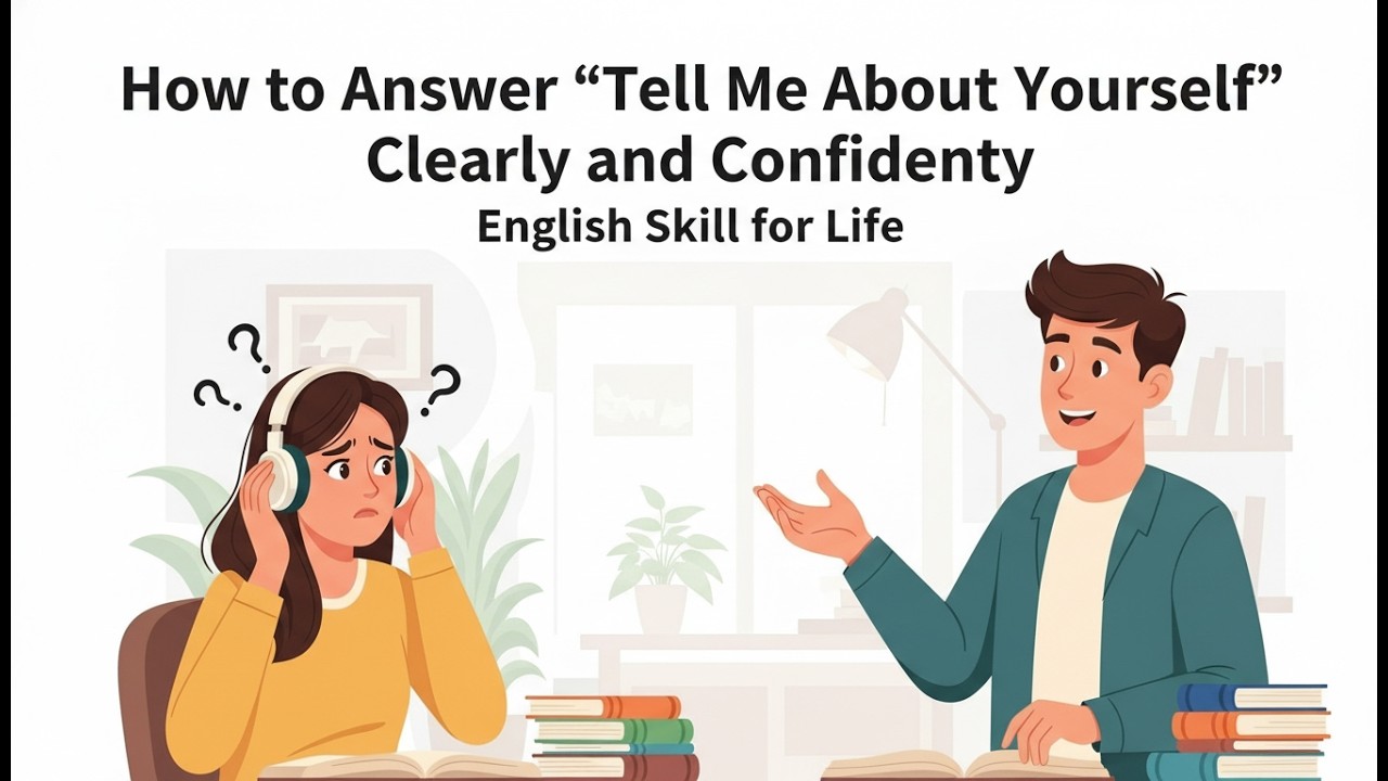 How to Answer “Tell Me About Yourself” Clearly and Confidently | English Skill for Life
