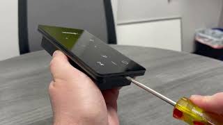 How to Remove the SaunaLogic2 Control Front Glass Cover