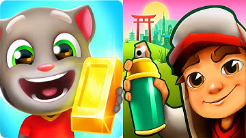 Subway Surfers vs Talking Tom Gold Run - TOKYO World Tour Gameplay 2018
