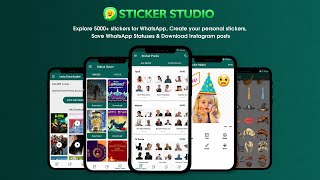 Sticker Studio - WhatsApp Stickers | Sticker Maker | Status Saver | Instagram Downloader | CeyYarl screenshot 4