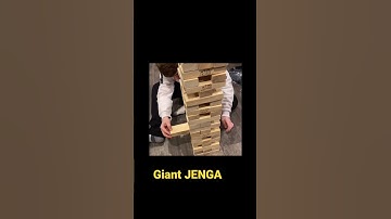 GIANT JENGA #giant #jenga #games #shorts #fun #family #canada #2022