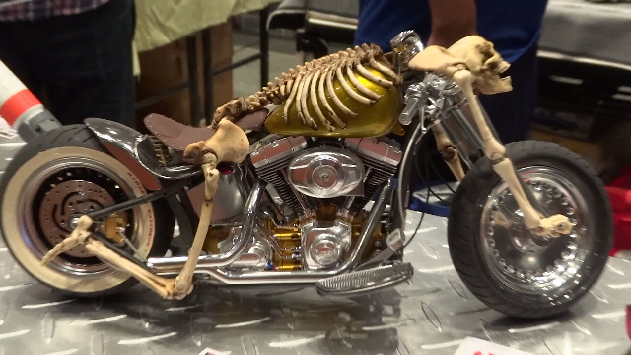 レザー ベスト ドクロ 骸骨 スカル エンジン バイク アメリカン ☮ Skull Rider Motorcycle スカルライダー バイク プラモデル