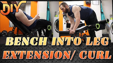 Turn Your Bench Into A Cable Leg Extension/Leg Curl Machine