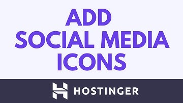 Hoe voeg je social media-iconen toe in de Hostinger Website Builder | Koptekst, midden en voettekst