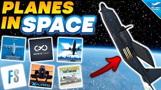 Going To SPACE In FLIGHT SIMULATORS! - TFS, Infinite Flight, X-Plane Mobile | MSFS, X-Plane 12, PTFS screenshot 3