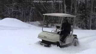 Track & Skis on a Golf Cart.wmv