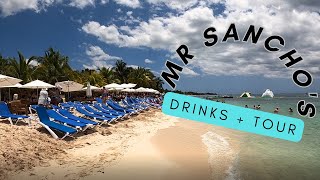MR. SANCHOS ALL-INCLUSIVE BEACH CLUB | DRINKS + FOOD + TOUR | COZUMEL MEXICO