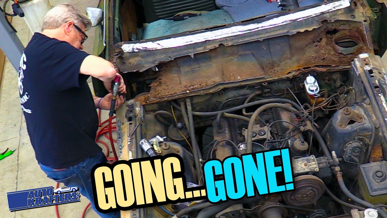 Save Our Torino! Remove Rusted Cowl Tank Safely