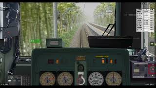 【BVE5　架空鉄道】幻想郷鉄道環状線 415系1500番台4両　快速守矢神社行　博麗神社～守屋神社間　運転してみた。(放送あり)