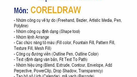 Thực hành Corel Draw Bài tập thực hành đồ họa với corel   Đề ôn 1  P1