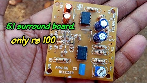 low cost 5.1 surround board review/malayalam/full wiring