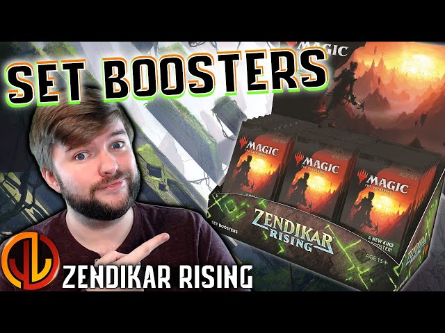 mtg zendikar rising set booster box Magic: The Gathering Draft | 36 Booster Packs (540 Cards) + 1 Box Topper | 36 Full Art Lands 15 cards from the set designed for a balanced Draft experience plus an ad card or token MTG Booster Pack Set :