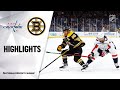 Capitals @ Bruins 10/6/21 | NHL Highlights