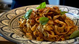 Cooking at home with Luca: Tagliatelle with Speck, Scallop and Marinara | Chef Luca Ciano
