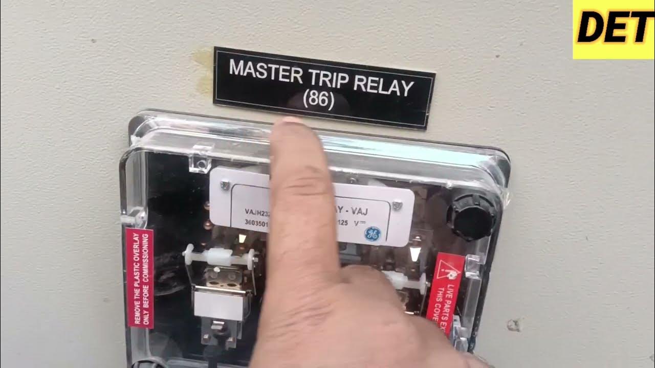 Master Trip Relay 86 Relay Wiring Diagram and Terminal details | VAJH23