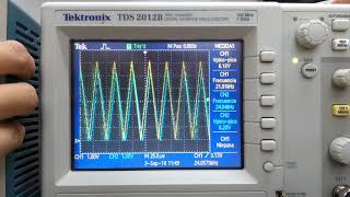 Señal Triangular en Seguidor de Tensión (LM324)