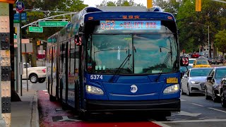 2016 New Flyer XD60 #5374 on the Q52 Select Bus Service at Cross Bay Blvd and Liberty Avenue
