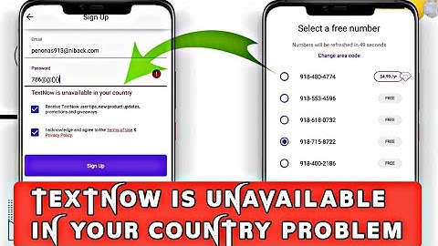 TextNow is unavailable in your country problem 2023 | TextNow & 2nd line sign up problem solve 2023