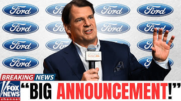 1 MIN AGO: Ford SHOCKS The Entire Car Market With Latest Announcement!