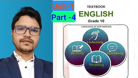 Grade-10|Unit-1|Language|Part-4