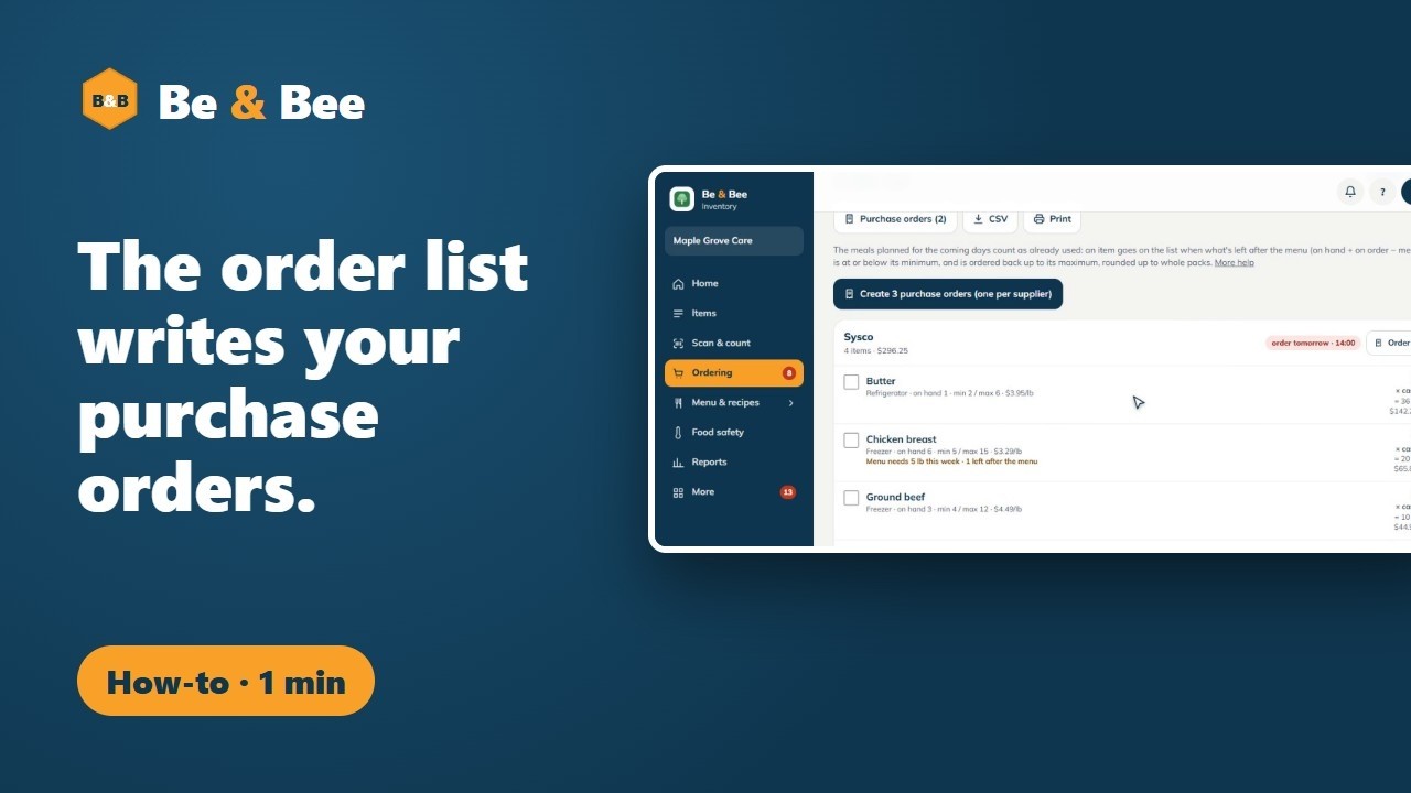 Never Run Out: the Order List That Builds Your Purchase Orders | Be ...