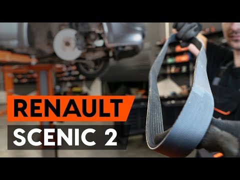 how-to-replace-serpentine-belt-/-v-ribbed-belt-on-renault-scenic-2-(jm)-[tutorial-autodoc]
