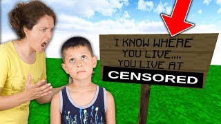 MOM SENT ME TO TROLL HER SON ON MINECRAFT! (Trolling in Minecraft)