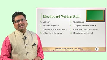 Teaching skills: Blackboard writing - Dr. Gajanan Gulhane