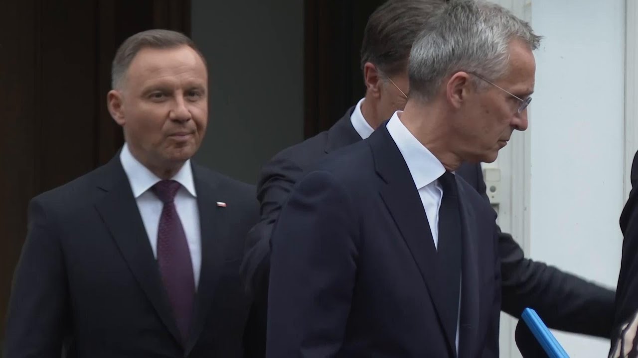 Dutch PM hosts NATO leaders in the Hague - YouTube