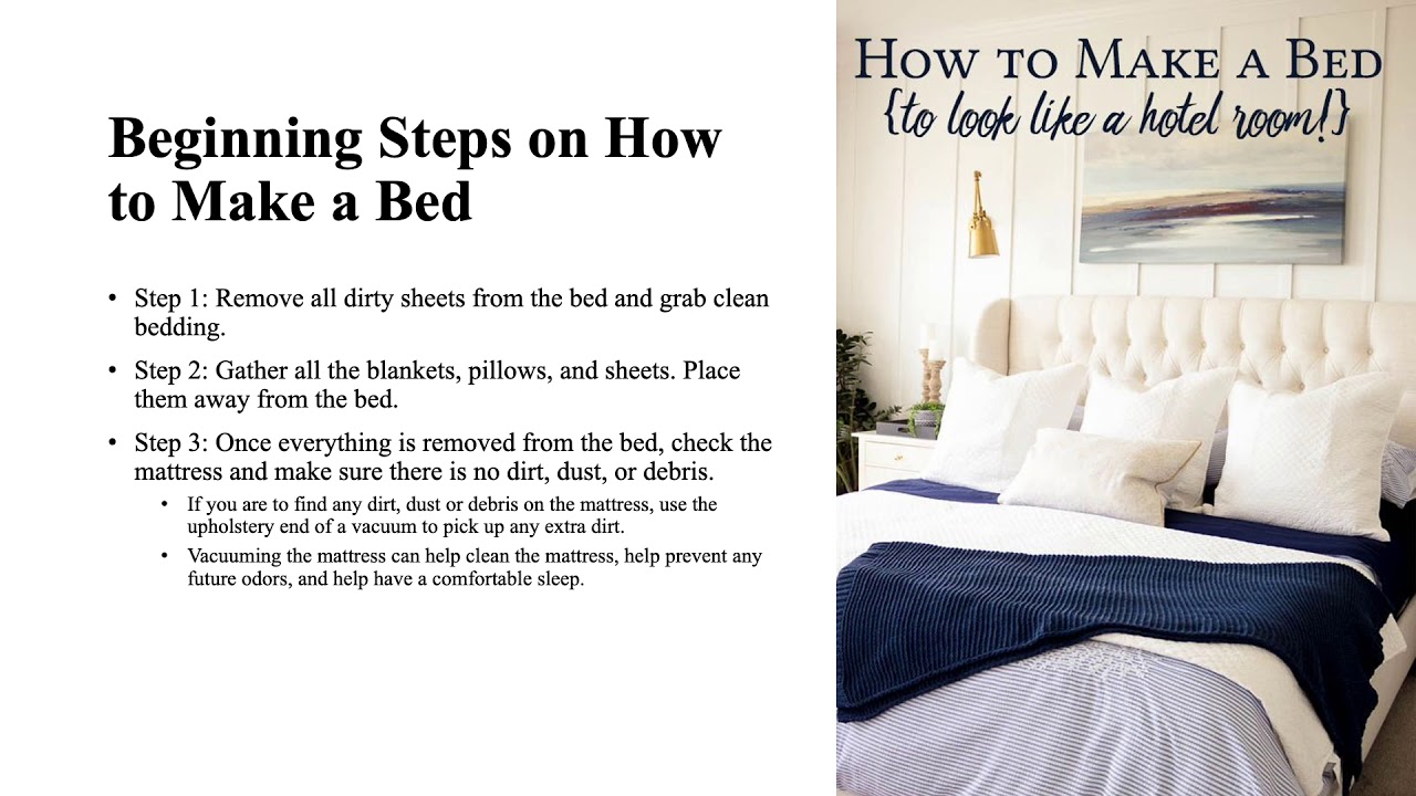 make your bed presentation