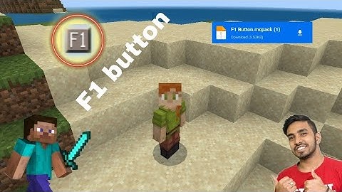 how to download F1 button in Minecraft pe