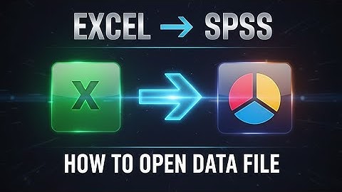 MS Excel to SPSS || How to Open Excel Data in SPSS || Step-by-Step for Beginners