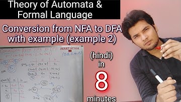 Conversion from NFA to DFA with example in hindi || example 2 || Theory of automata || #TAFL-24