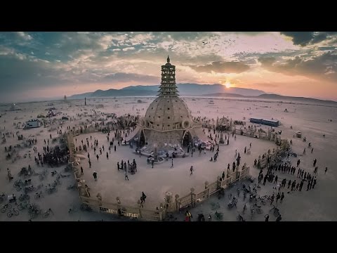 Vliegen met Burning Man 2014 - Vanuit een drone bekeken