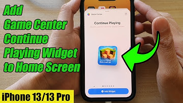 iPhone 13/13 Pro: How to Add Game Center Continue Playing Widget to Home Screen