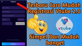 CARA REGISTRASI VTUBE TERBARU   2.0