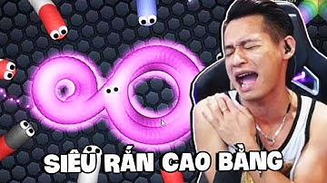 (Slither.io) Quẩy banh nóc trò con rắn của Tùng Sói và cái kết rắn Cao Bằng siêu to khổng lồ.