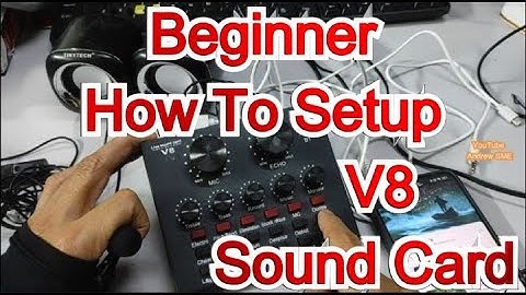 V8 Sound Card Live Streaming for Beginners – Full Setup & Test!