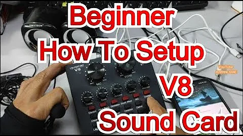 V8 Sound Card Live Streaming for Beginners – Full Setup & Test!